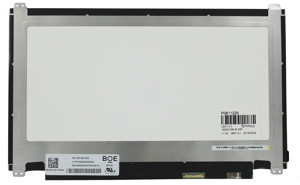 Écran LCD OEM 13,3 pouces 1920x1080 MAT 30pin EDP, IPS