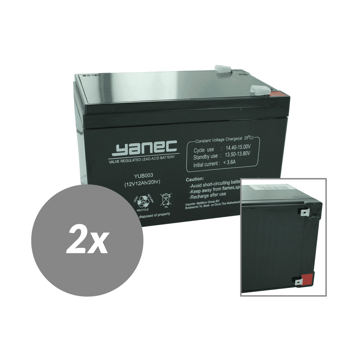 Kit de remplacement de batterie Yanec UPS rbc6 (hors câbles)