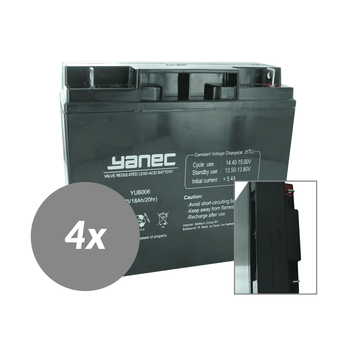 Kit de remplacement de batterie Yanec UPS rbc11 (hors câbles)