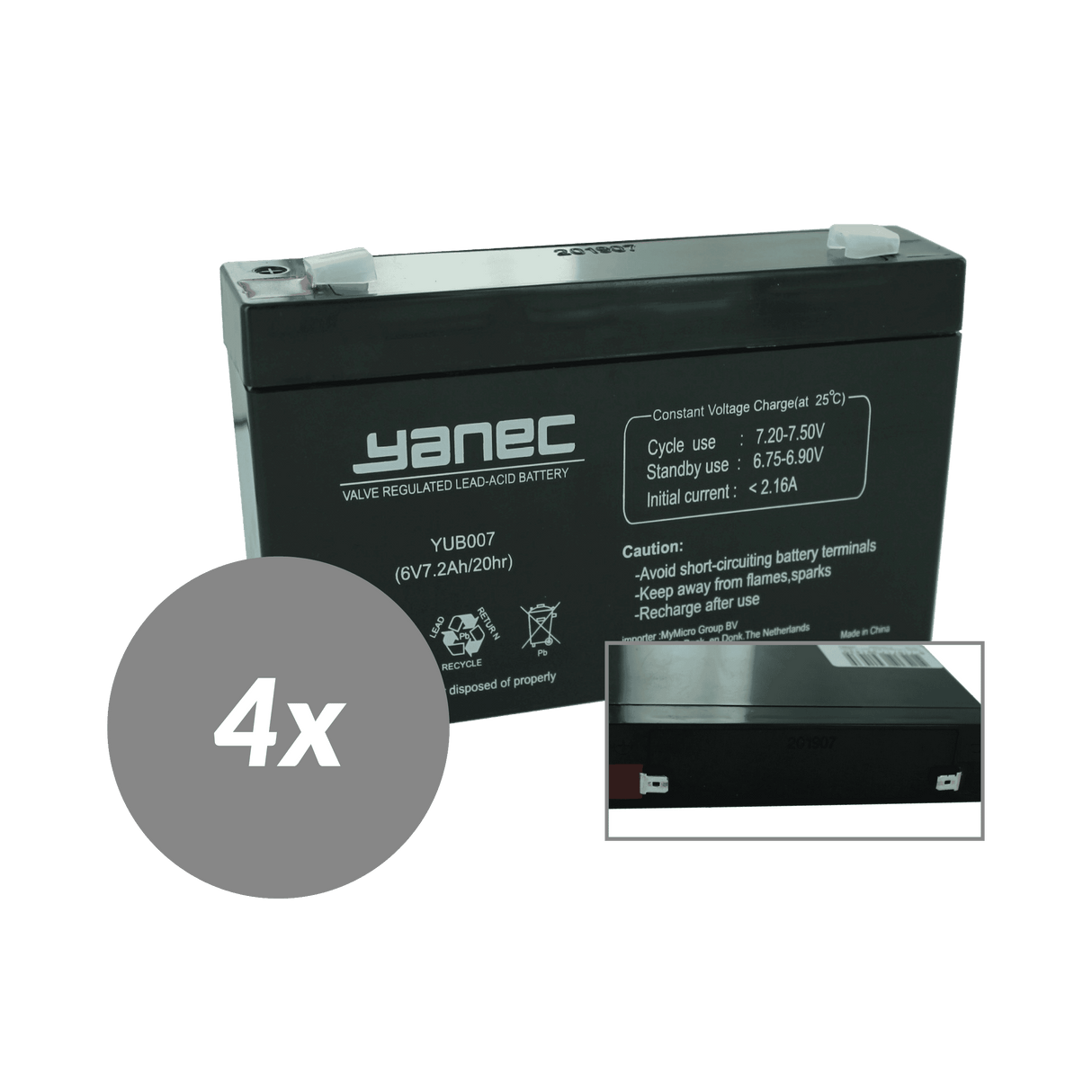 Kit de remplacement de batterie Yanec UPS rbc34 (hors câbles)