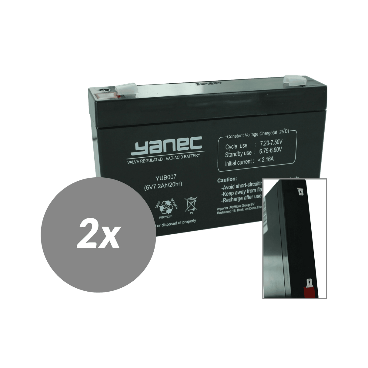 Kit de remplacement de batterie Yanec UPS rbc18 (hors câbles)