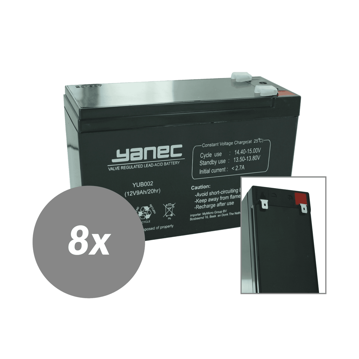 Kit de remplacement de batterie Yanec UPS rbc27 (hors câbles)