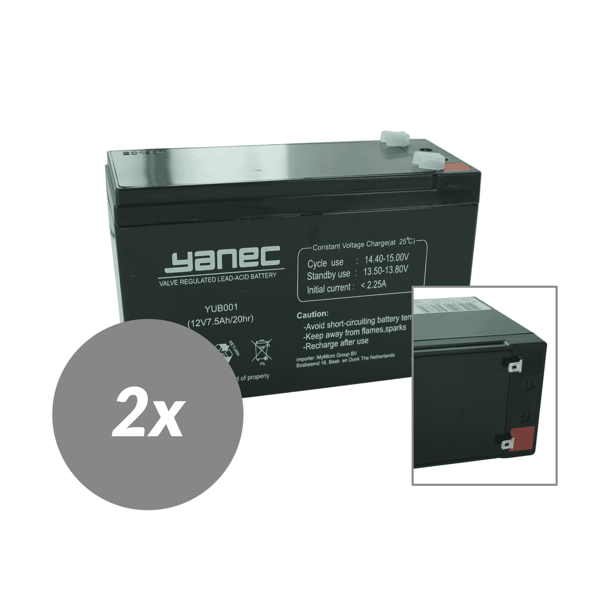 Kit de remplacement de batterie Yanec UPS rbc33 (hors câbles)