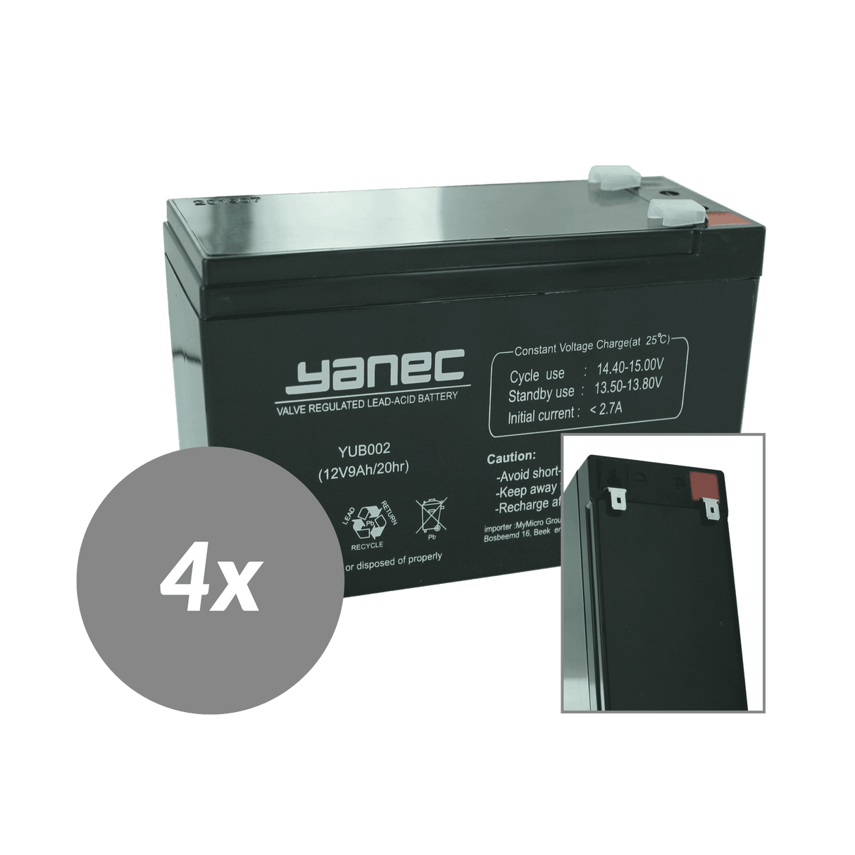 Kit de remplacement de batterie Yanec UPS rbc59 (hors câbles)