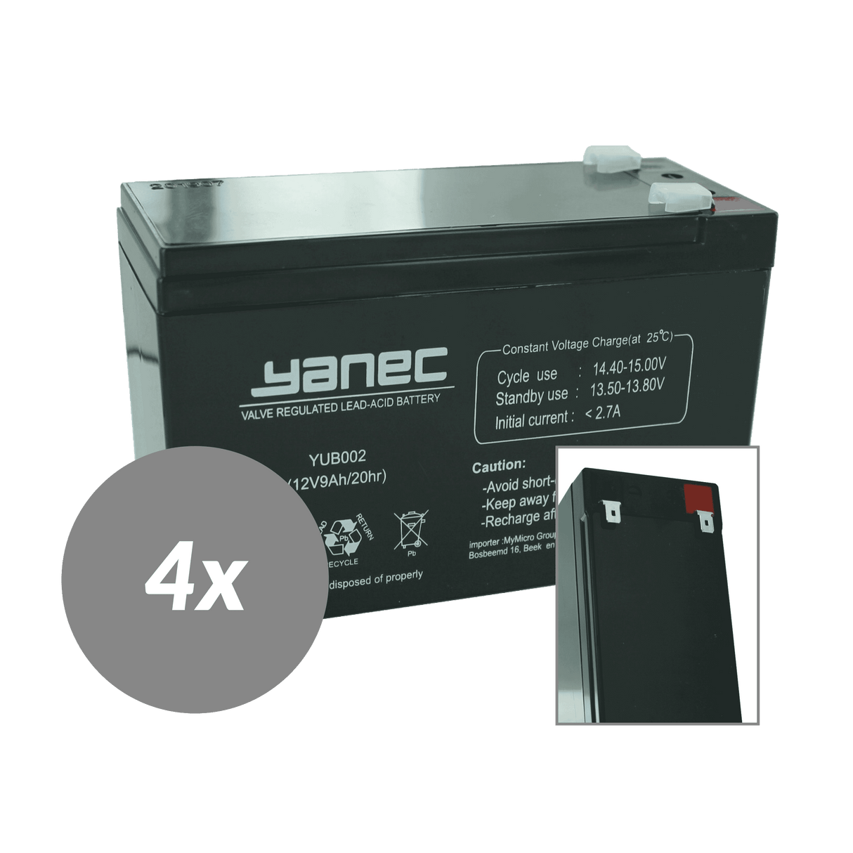 Kit de remplacement de batterie Yanec UPS rbc107 (hors câbles)