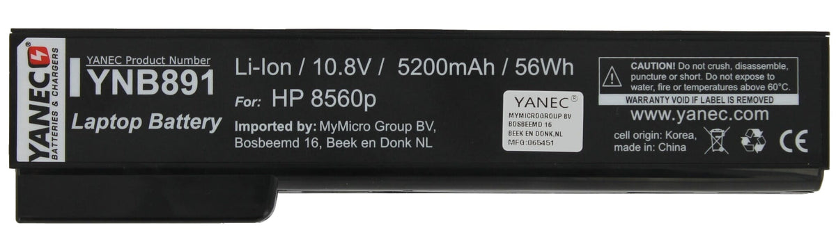 Batterie d'ordinateur portable Yanec 5200mAh