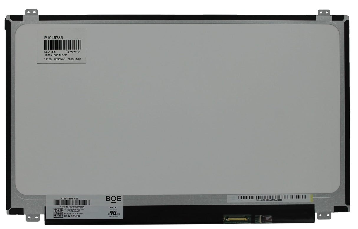 OEM 15.6 tommer LCD -skærm 1920x1080 MAT 30PIN EDP