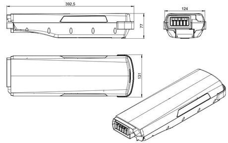 Batterie de vélo Bosch classic 612wh bagages e-bike vision