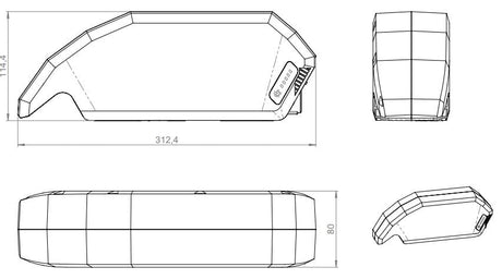 Bosch powerpack 720wh cadre e-bike vision (bes2)