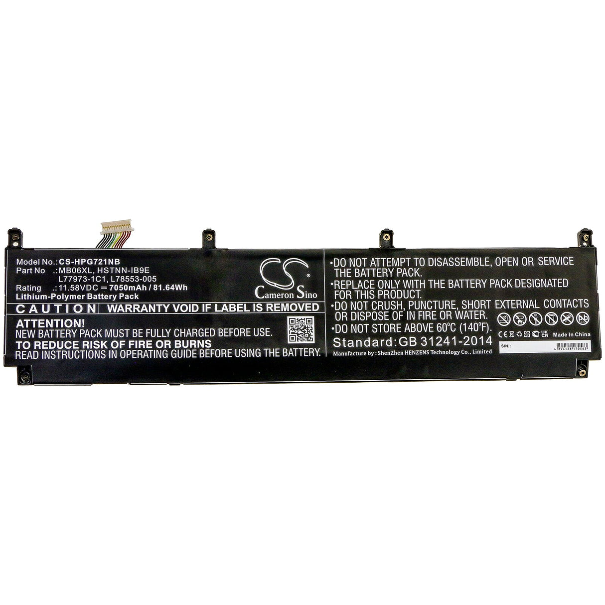 Ersatz -Laptop -Akku 7050mah