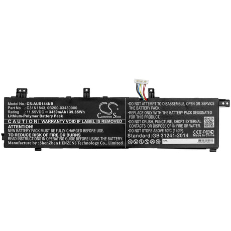 Batterie d'ordinateur portable 3450 mah