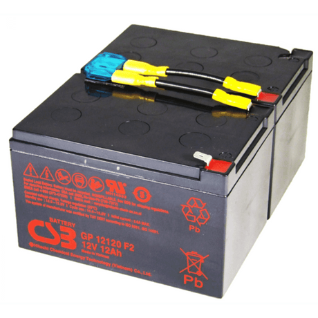 Kit de remplacement de batterie CSB UPS RBC6 (câbles inclus)