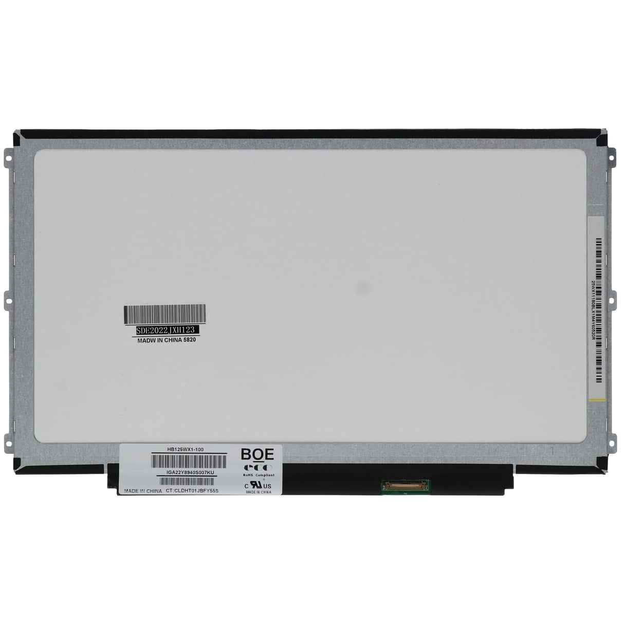 OEM 12,5 palce LCD obrazovka 1366x768 Mat 30Pin EDP