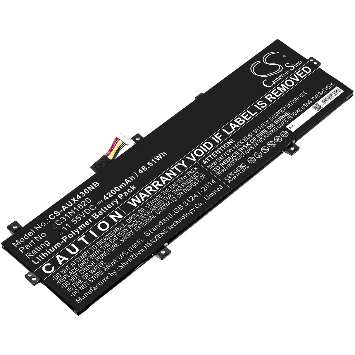 Replacement laptop battery