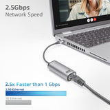 Agir USB-C à 2,5 Gigabit Ethernet Adaptateur