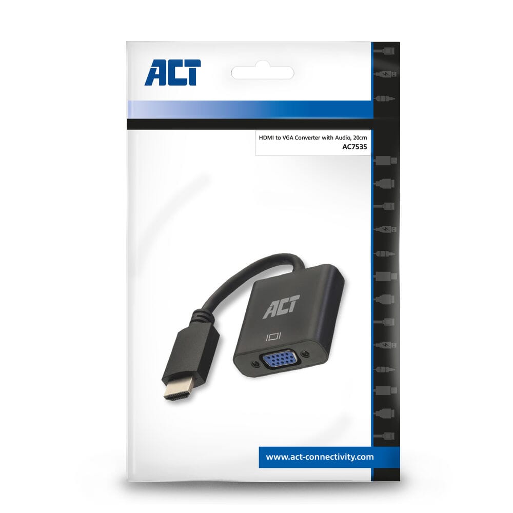 Act câble adaptateur ac7535 noir