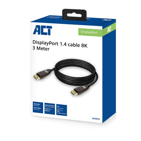 Câble Act displayport 1.4 8k, 3m