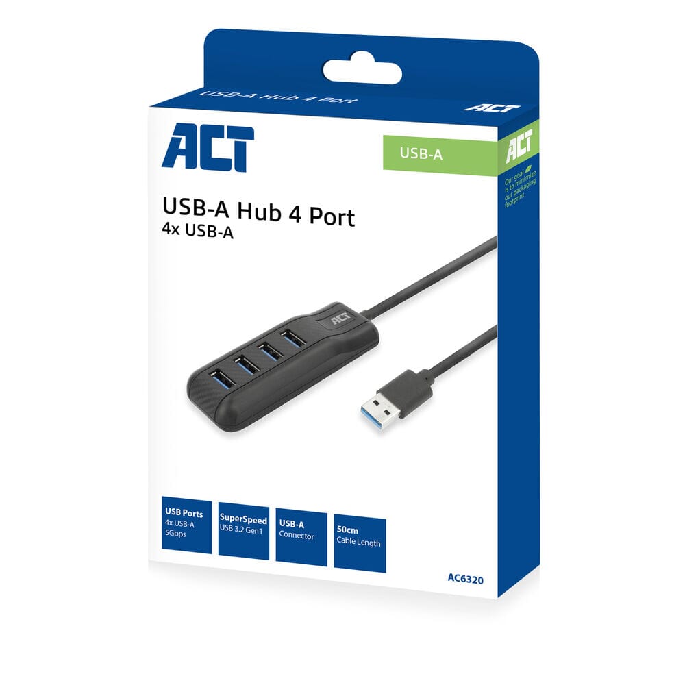 Act Hub USB-A 3.0, 4 ports USB-A