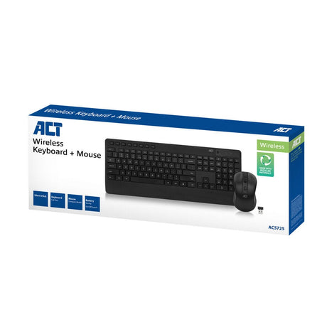 Act clavier et souris ac5725 sans fil qwerty noir