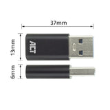 Adaptateur Act USB-A mâle vers USB-C femelle