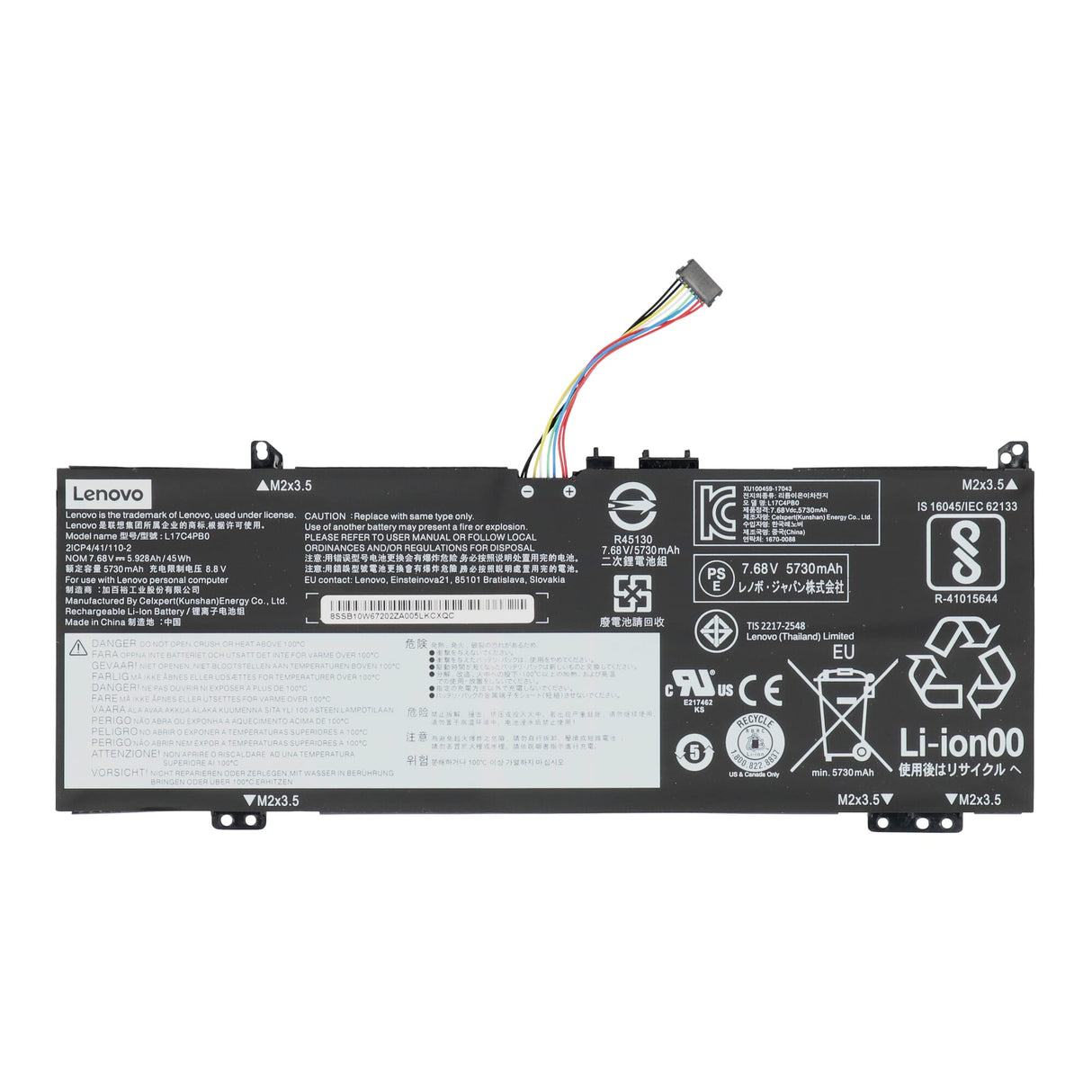 Batterie d'ordinateur portable Lenovo 5730 mah