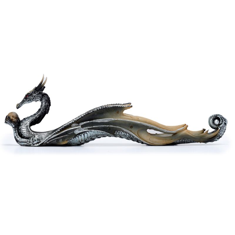 Porte-encens dragon scintillant