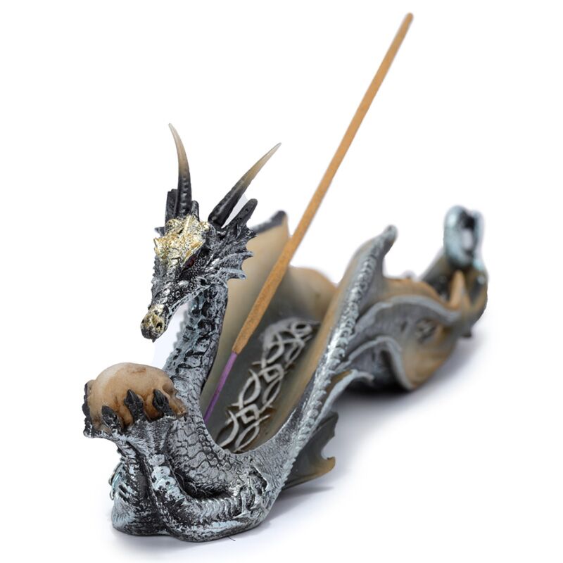 Porte-encens dragon scintillant