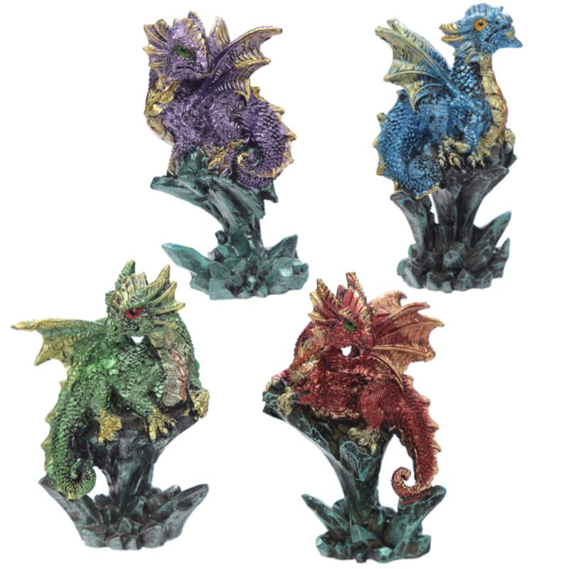 Dragon cauchemar enchanté - mini cristal de roche