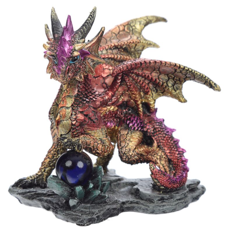 Dragon de cauchemar enchanté - Diseuse de bonne aventure en cristal de roche