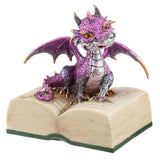Dragon d'éléments avec livre