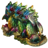 Dragon arc-en-ciel métallique entendre voir silencieux
