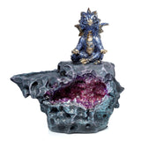 Porte-encens en cristal à LED dragon de yoga Elements