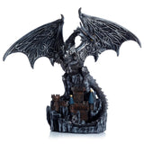Légendes sombres, ailes du château d'argent magique, surveillant son dragon