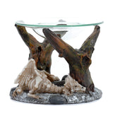Brûleur de parfum à l'huile et à la cire, ombres des ténèbres, os endormis, squelette de dragon
