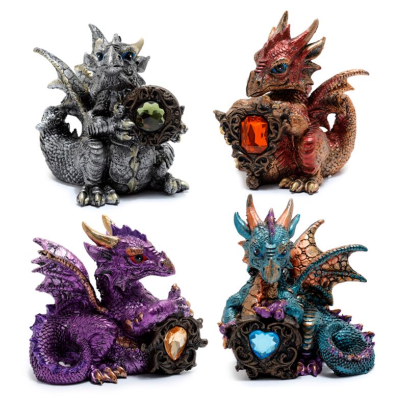Dragon de protection des pierres précieuses des éléments