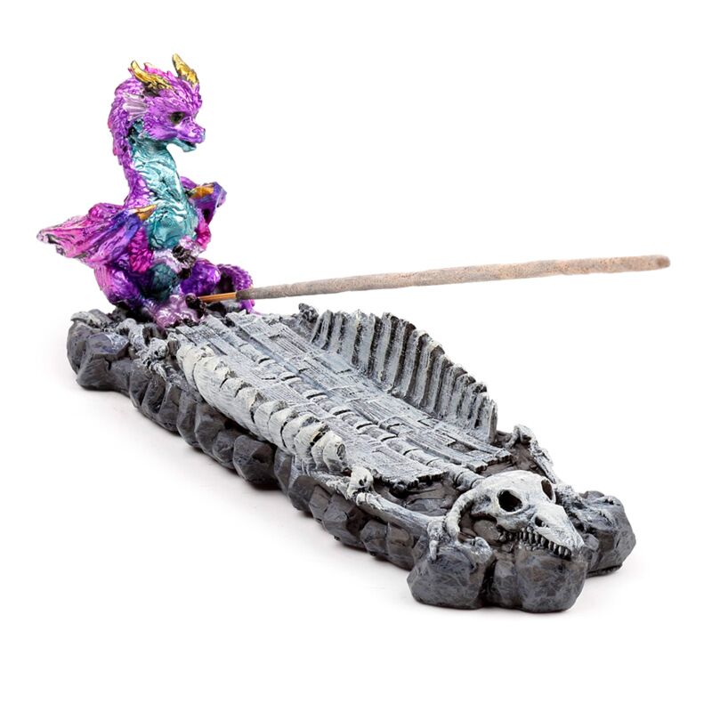 Porte-encens Elements bébé dragon squelette
