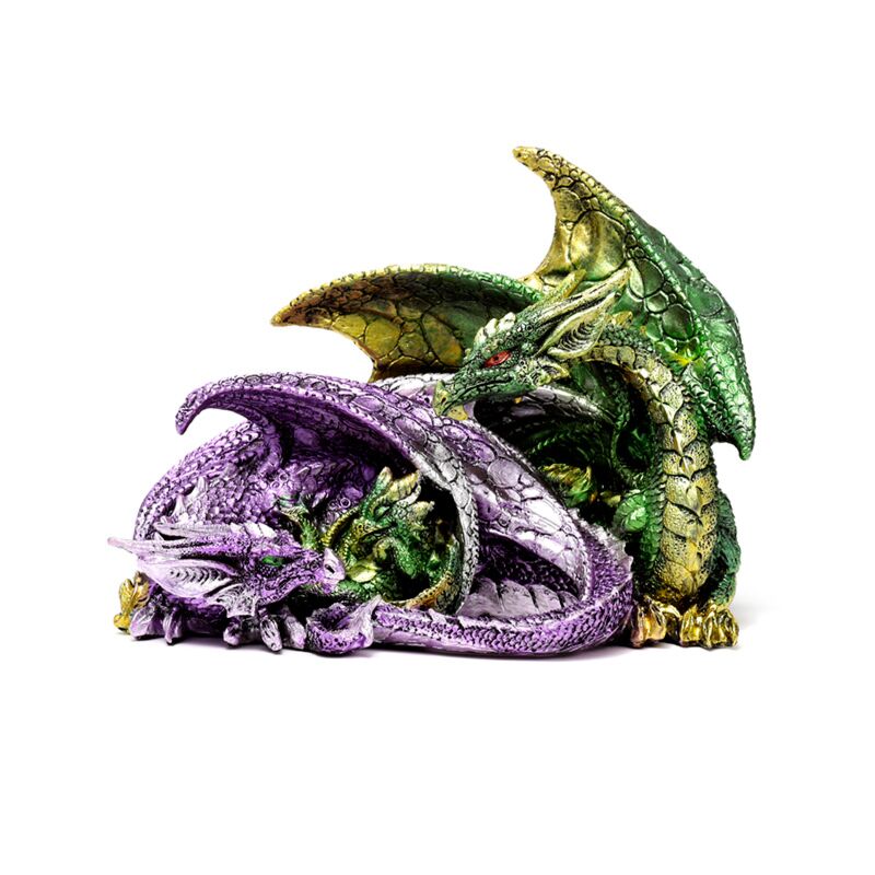 Famille de dragons de cauchemar enchanté