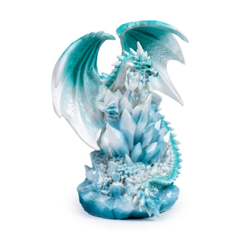 Dragon de quartz en cristal à LED, légendes sombres