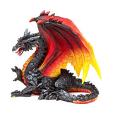 Dark legends protecteur de la nuit dragon de feu obsidienne 21cm