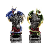 Porte-bougie à thé dragon gardien des légendes sombres
