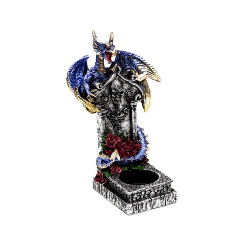 Porte-bougie à thé dragon gardien des légendes sombres