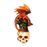 Arbre des légendes sombres du dragon de feu mort