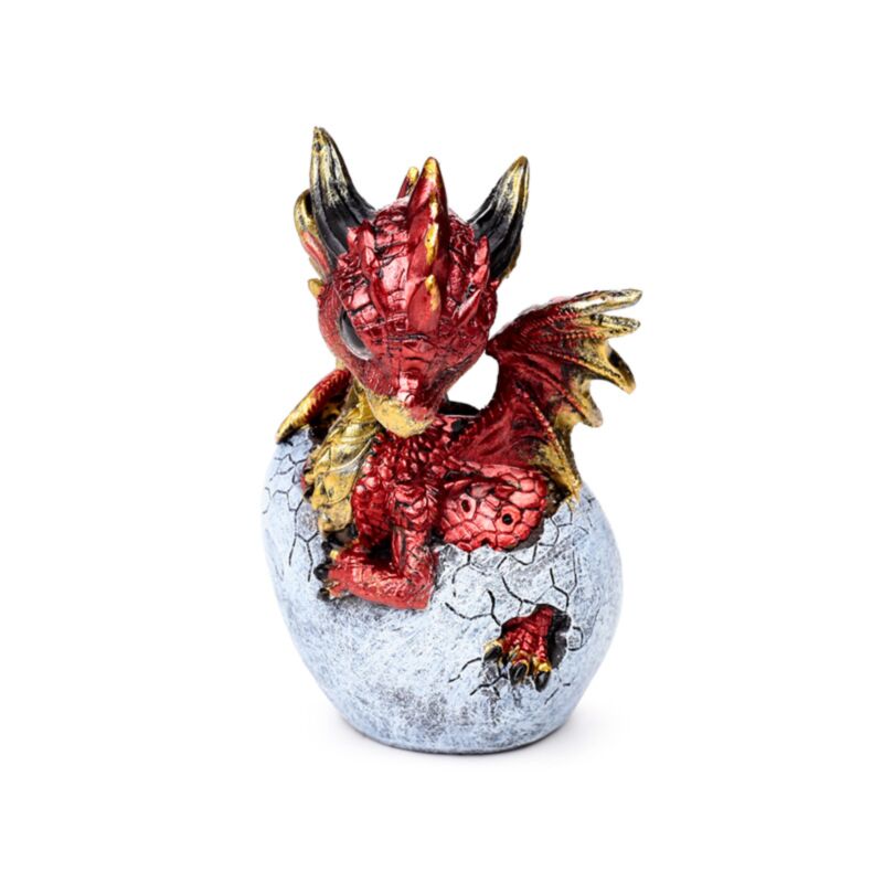 Éléments mignon bébé dragon de feu oeuf à couver