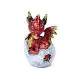 Éléments mignon bébé dragon de feu oeuf à couver