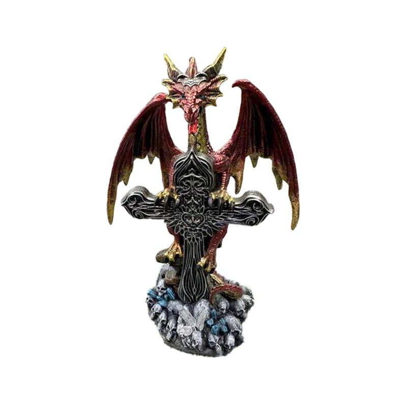 Dragon croix de cristal de légendes sombres
