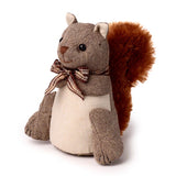 Butoir de porte en peluche écureuil avec noeud papillon
