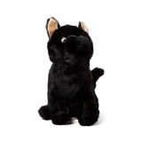 Butoir de porte en peluche chat noir
