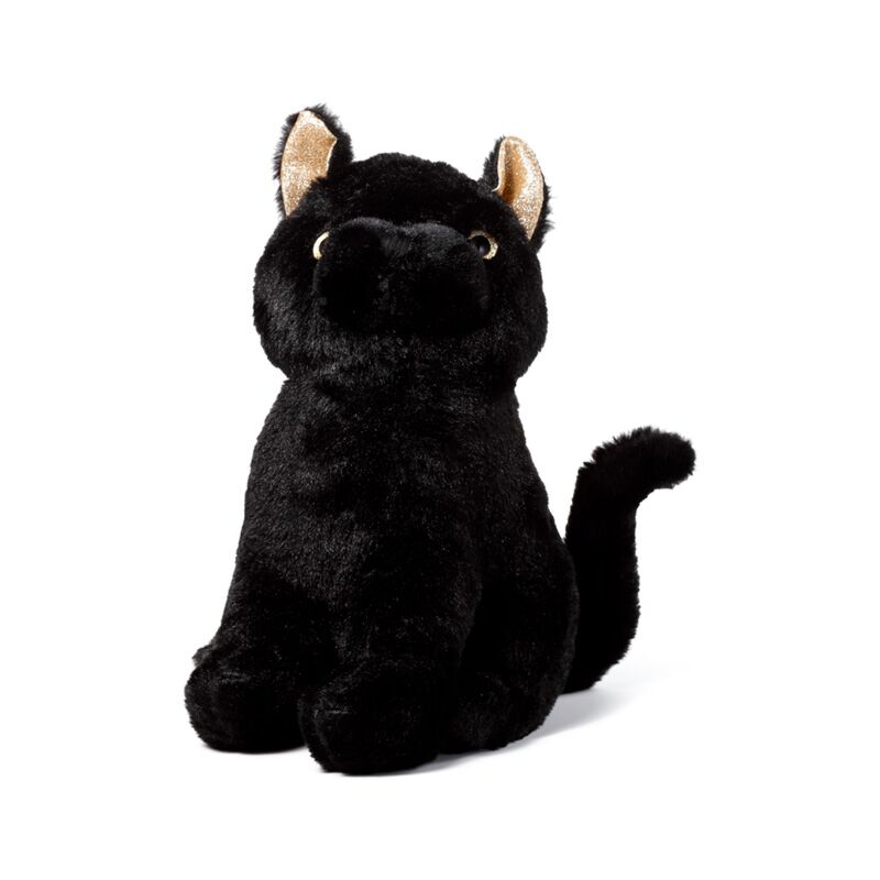 Butoir de porte en peluche chat noir