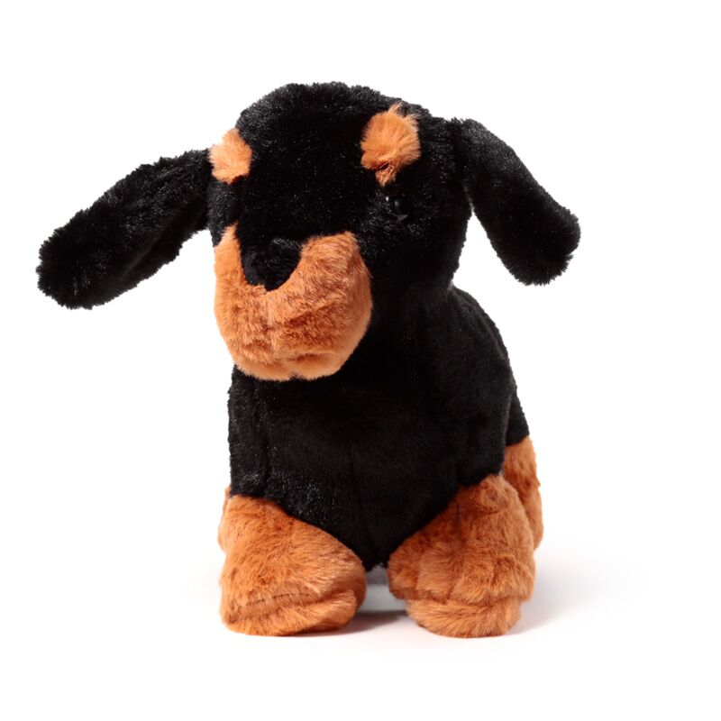 Butoir de porte en peluche chien saucisse