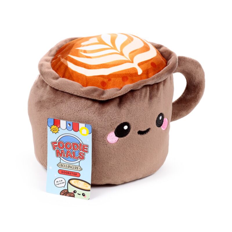 Butée de porte en peluche cappuccino Foodiemals